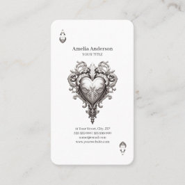 エースオブハートシルバーバロック 名刺
