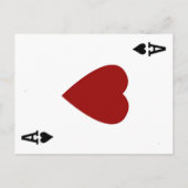 エースオブハートデスティネーションベガス結婚式招待状 インビテーションポストカード (裏面)