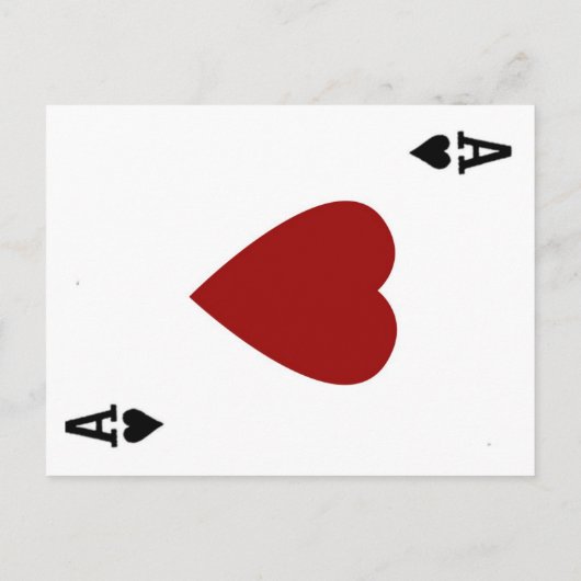 エースオブハートデスティネーションベガス結婚式招待状 インビテーションポストカード (裏面)