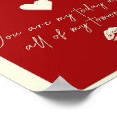 エースオブハートラブ引用文美学トレンディーウォール ポスター (角)