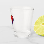 エースオブハートレッドカジノデッキトランプ ショットグラス (右)