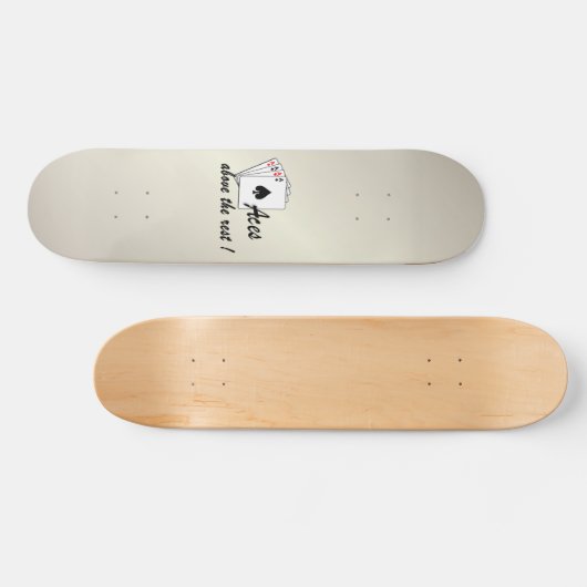 エースオーバーザレストアンティーク金ゴールド スケートボード (横)