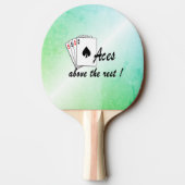 エースオーバーザレストグリーン 卓球ラケット (裏面)