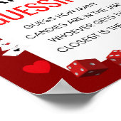 エースカジノベビーシャワーゲームサイン ポスター (角)