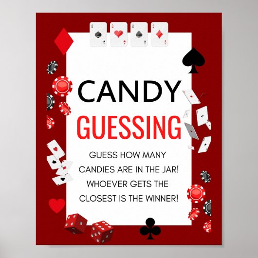 エースカジノベビーシャワーゲームサイン ポスター (正面)