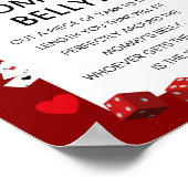 エースカジノベビーシャワーゲームサイン ポスター (角)