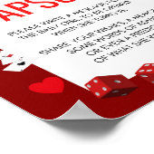 エースカジノベビーシャワーゲームサイン ポスター (角)