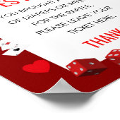 エースカジノベビーシャワーゲームサイン ポスター (角)