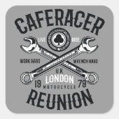 エースカフェレーサー懇親会作業懸命レンチ懸命ライド スクエアシール (正面)