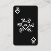 エースカード理容師スタイルの反対 名刺 (正面)