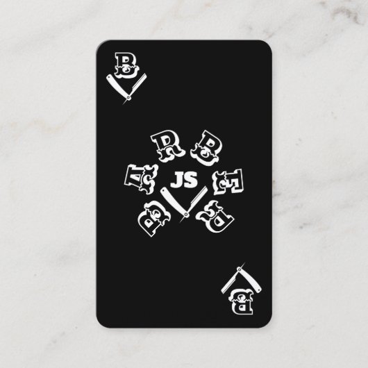 エースカード理容師スタイルの反対 名刺 (正面)