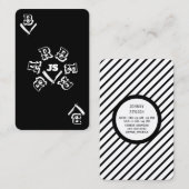 エースカード理容師スタイルの反対 名刺 (正面/裏面)