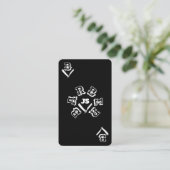 エースカード理容師スタイルの反対 名刺 (スタンド正面)