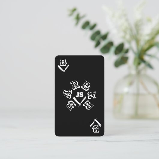 エースカード理容師スタイルの反対 名刺 (スタンド正面)