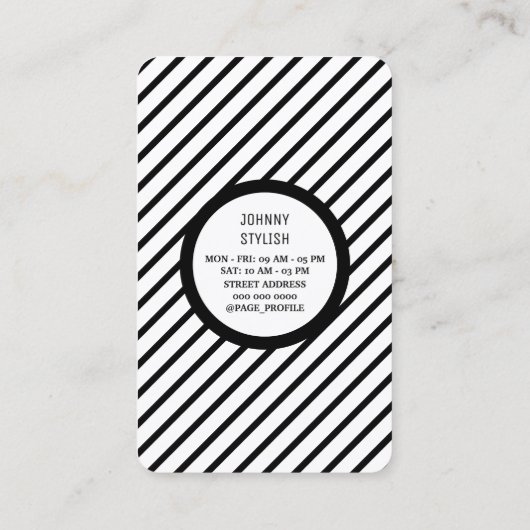 エースカード理容師スタイルの反対 名刺 (裏面)