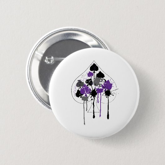 エーススペードアロマティック無性プライド 缶バッジ (正面&裏面)