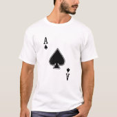 エーススペード,カジノカード,ジおもしろいョーク,皮肉 Tシャツ (正面)