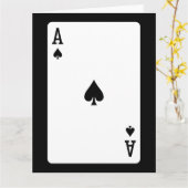 エーススペード カード (黄色い花)