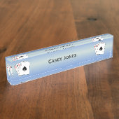 エーストランプのポーカーハンド デスクネームプレート (側面)