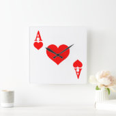 エースハート スクエア壁時計 (ホーム)