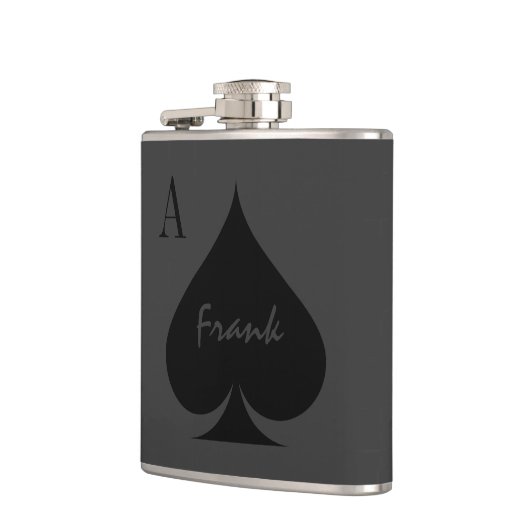 エースパーソナライズされたのスペードはフラスコを飲む フラスク (左)