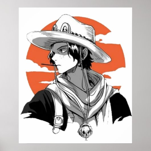 エースブラックとホワイト ポスター (正面)