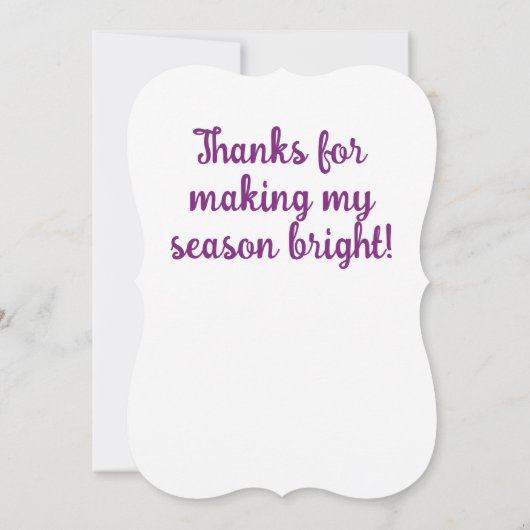 エースプライドの雪だるま あなたが私の季節を明るくしてくれた (裏面)