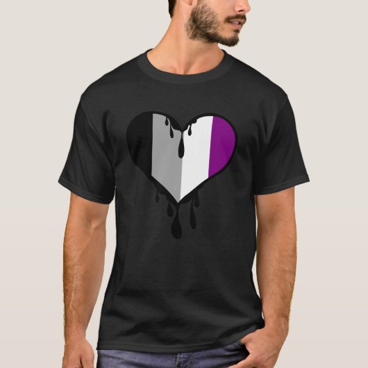エースプライド滴下ハート Tシャツ (正面)