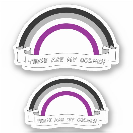 エースプライド – これらは私の色である シール (正面)