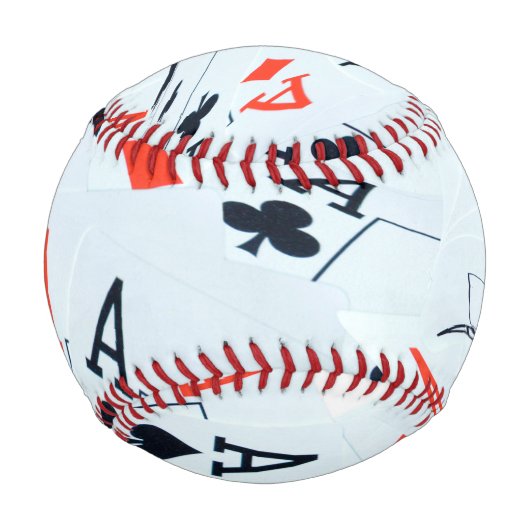 エースポーカーカードパターン、野球。 野球ボール (正面)