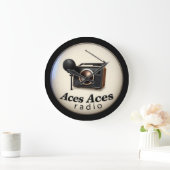 エースレトロウォールクロック ラージ壁時計 (ホーム)