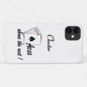 エース上の残りの個人名 Case-Mate iPhoneケース (裏面(横))