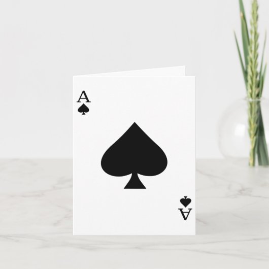 エース・オブ・スペードカジノカードハロウィーンの衣装 カード (正面)