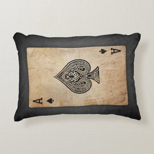 エース・オブ・スペード装飾用クッション アクセントクッション (正面)