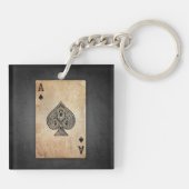 エース・オブ・スペード装飾用クッション キーホルダー (裏面)