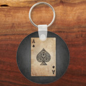 エース・オブ・スペード装飾用クッション キーホルダー (正面)