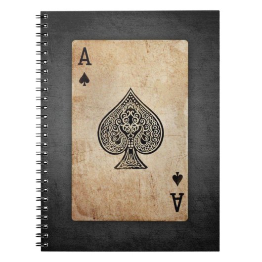エース・オブ・スペード装飾用クッション ノートブック (正面)