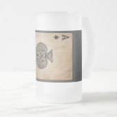 エース・オブ・スペード装飾用クッション フロストグラスビールジョッキ (正面右)