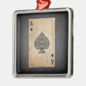 エース・オブ・スペード装飾用クッション メタルオーナメント (左)