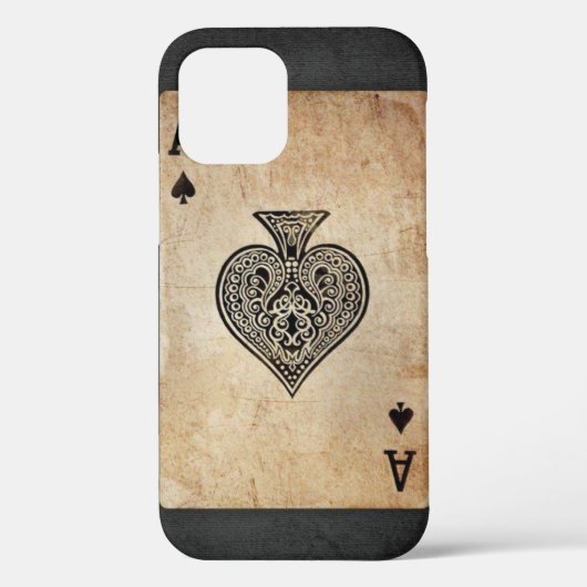 エース・オブ・スペード装飾用クッション Case-Mate iPhoneケース (裏面)