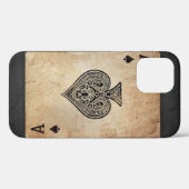 エース・オブ・スペード装飾用クッション Case-Mate iPhoneケース (裏面 (横))