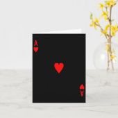 エース・オブ・ハートカジノカードハロウィーンの衣装 カード (黄色い花)