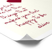 エース・オブ・ハート肯定ミニマリスト・ラブポスター ポスター (角)