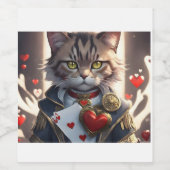 エース・オブ・ハート・キャット ワインラベル (シングルラベル)