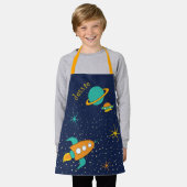 エース・オブ・宇宙・キッズ エプロン (着用した状態)