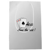 エース・オーバーザレストシルバー ミディアムペーパーバッグ (正面)