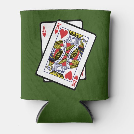 エース&キングハート21stバースデーカード 缶クーラー (正面)