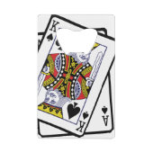 エース&キング・オブ・スペード21日 クレジットカード栓抜き (正面)