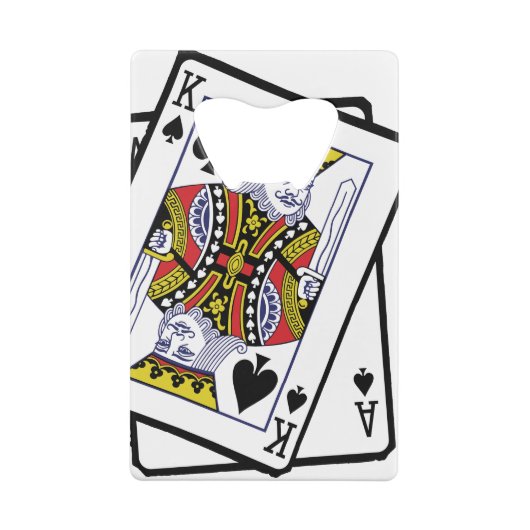 エース&キング・オブ・スペード21日 クレジットカード栓抜き (裏面)