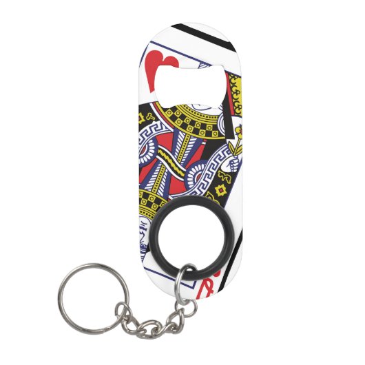 エース&クイーン・オブ・ハート21日 キーホルダー栓抜き (正面)